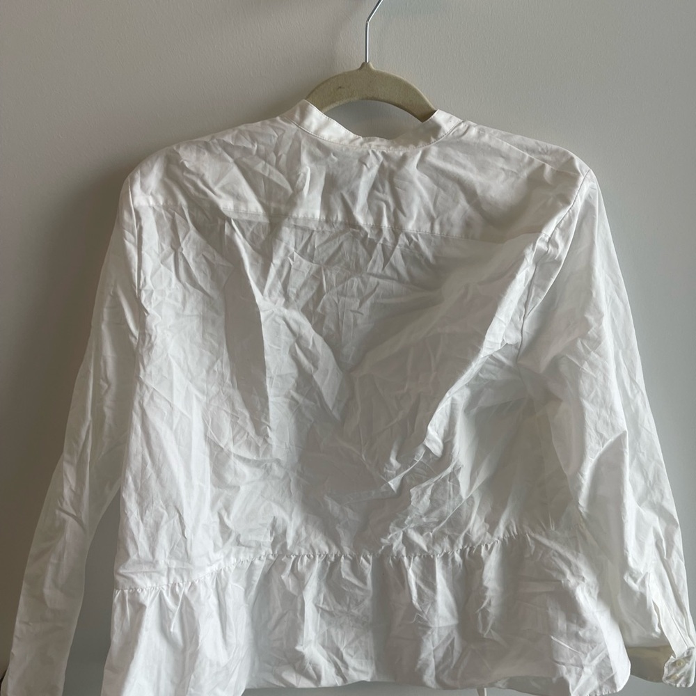 J Crew White Button-Up Shirt - Picture 4 of 5